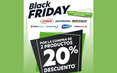 BLACK FRIDAY 20% DTO COMPRANDO 2 PRODUCTOS GSK (21 AL 28 NOVIEMBRE)