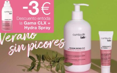 -3€ DTO CUMLAUDE EN LA GAMA CLX + HYDRA SPRAY (FINALIZADA)
