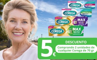 -5€ comprando 2 unidad de Corega 70 gr (FINALIZADA)
